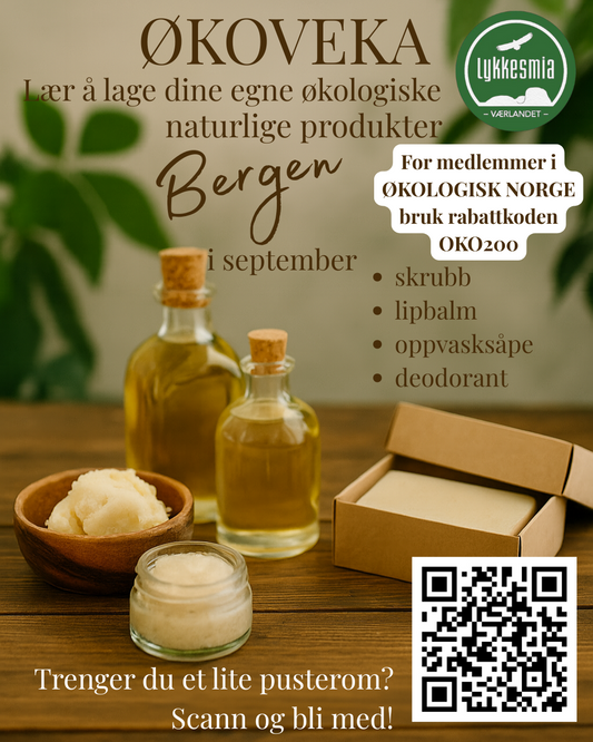 Naturlig hverdag - et praktisk kurs. ØKOVEKA Bergen - Campus Hjeltnes - 16. september