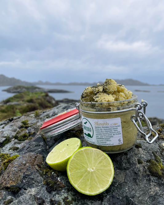 Kroppsskrubb med lime og tare, liten