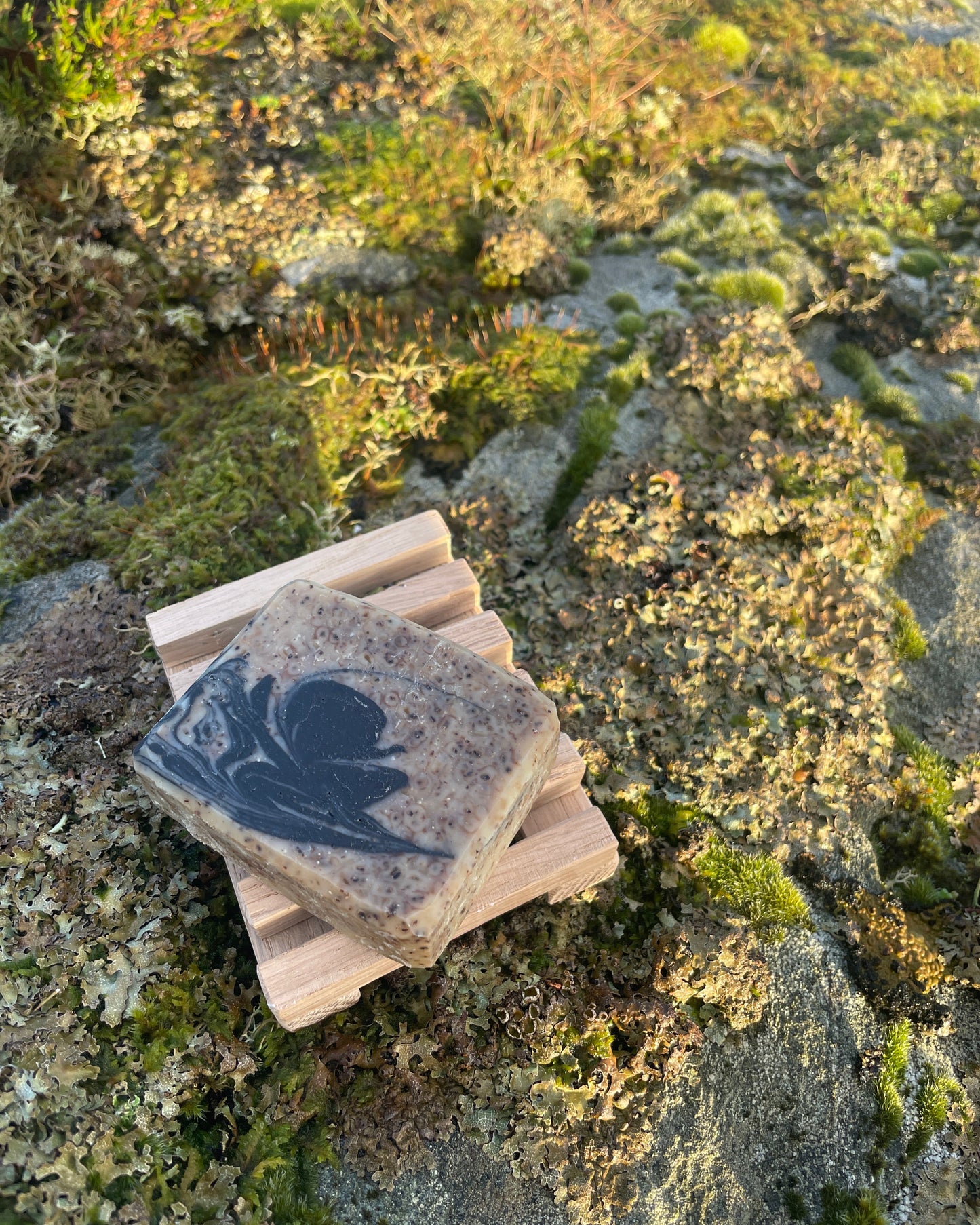 Gavesett med kaffisåpa og såperist